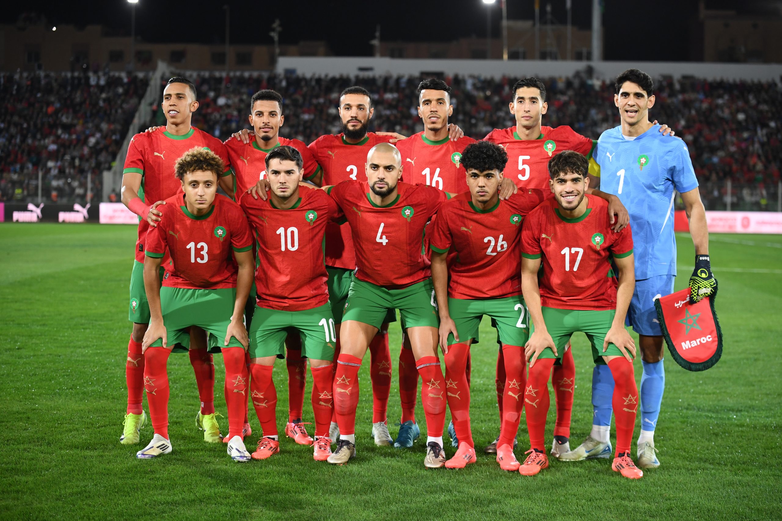 المنتخب المغربي يتصدر المجموعة الثانية من تصفيات الكان ويحقق العلامة الكاملة 
