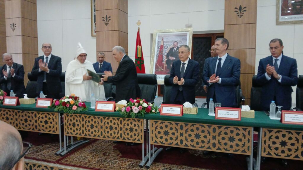 عبد الوافي لفتيت يترأس مراسيم حفل تنصيب والي جهة بني ملال خنيفرة ‏ 