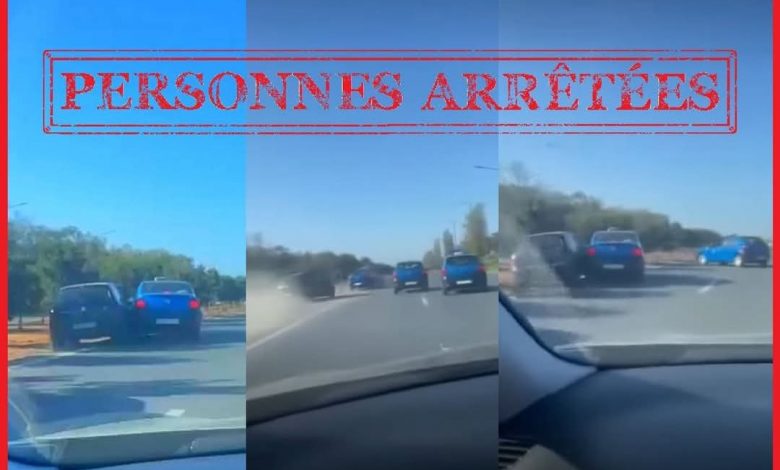 إيداع أبطال فيديو المطاردة بين سائقي طاكسيات وتطبيق النقل سجن تامسنا 