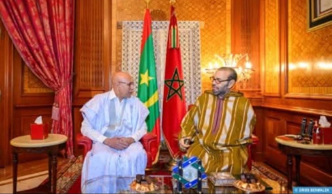 صاحب الجلالة الملك محمد السادس نصره الله يستقبل فخامة السيد محمد ولد الشيخ الغزواني، رئيس الجمهورية الإسلامية الموريتانية 