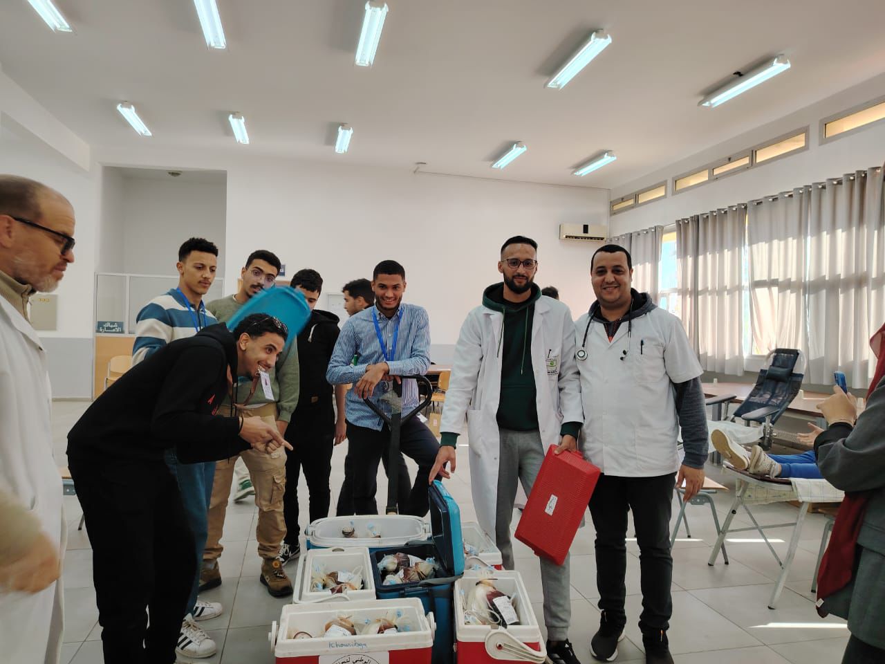 مهندسي الغد يتبرعون بالدم بخريبكة 