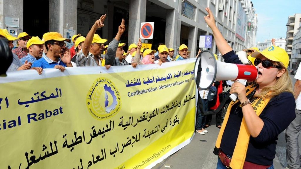 الـ «ك د ش» تحشد لمسيرات جهوية ضد قانون الإضراب 