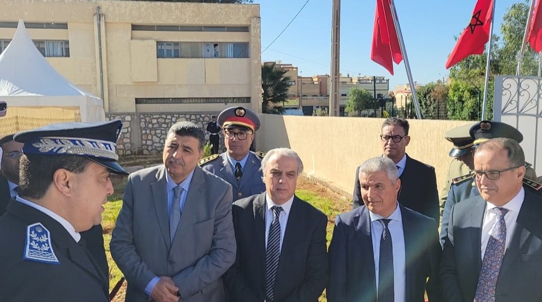الطيب واعلي والي أمن بني ملال يشرف على تدشين مقر أمني جديد بخريبكة 