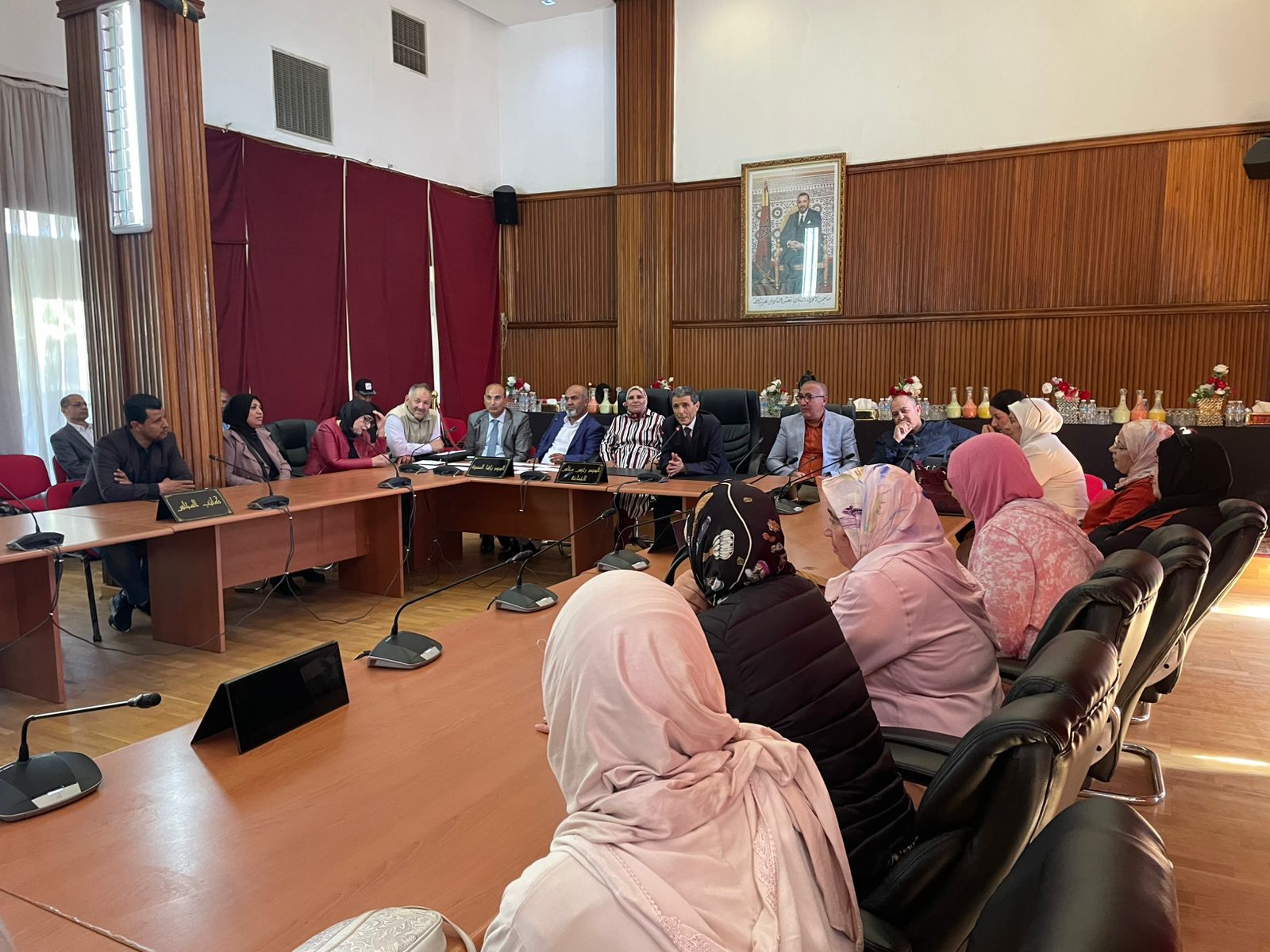 جمعية الأعمال الاجتماعية لموظفي ومتقاعدي جماعة خريبكة تعقد لقاء مع موظفيها المنتقين في قرعة الحج 