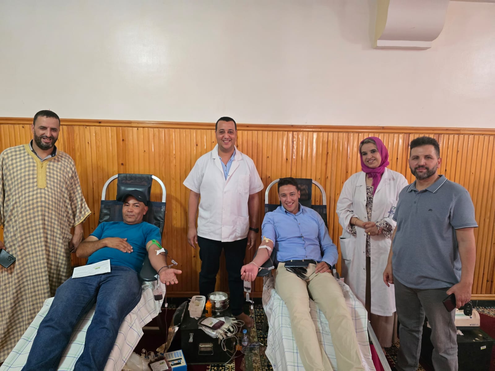 حملة للتصدق بالدم بخريبكة تحت شعار “ومن أحياها فكأنما أحيا الناس جميعا” 