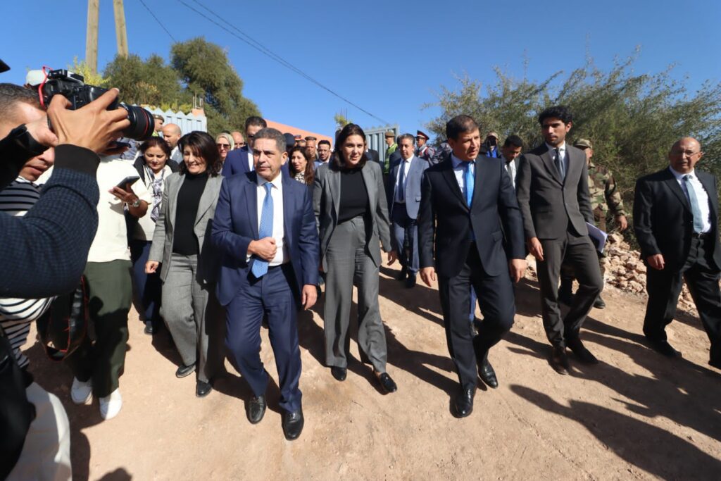 المنصوري تطلق قافلة القرب بالعالم القروي وتعلن استكمال إعادة بناء الدواوير المتضررة من زلزال تارودانت 