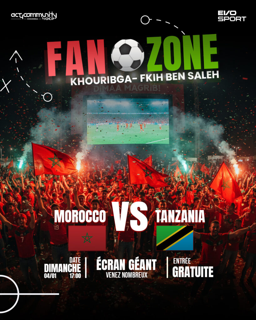 بث مباريات المنتخب الوطني في القاعات المغطاة بإقليم خريبكة والفقيه بن صالح 