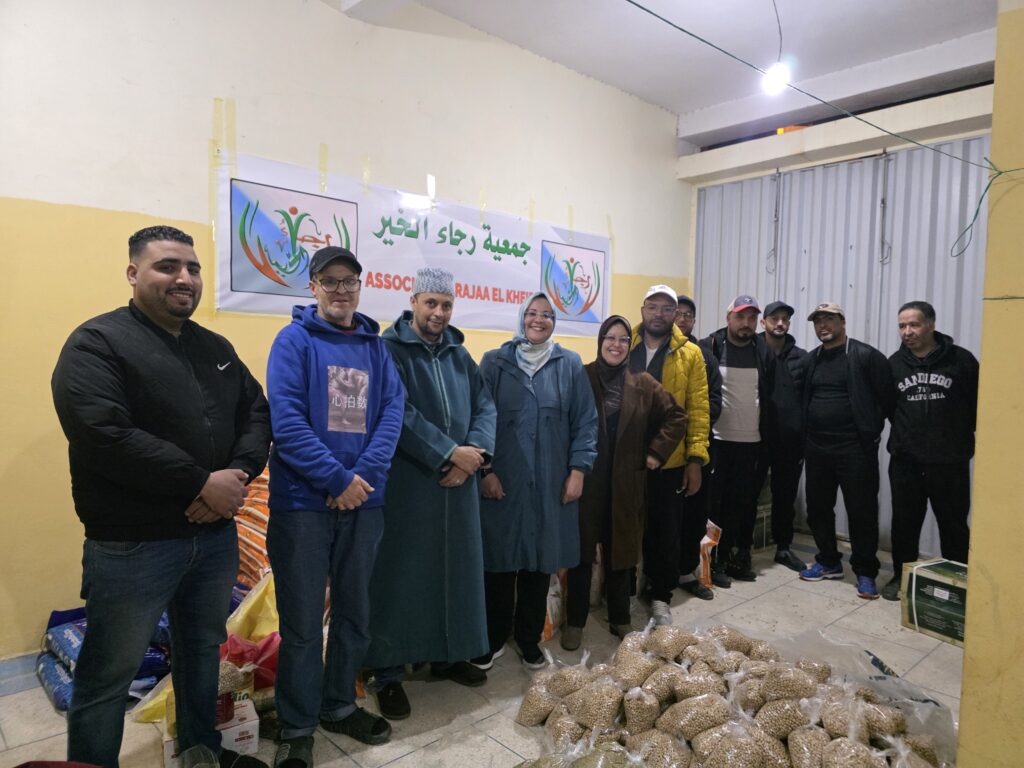 جمعية رجاء الخير توزع 210 قفة رمضان لفائدة الأسر الهشة بخريبكة والنواحي 
